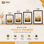 Custom Wall Photo Frame - Premium Print Quality - Medium Sizes
