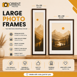 Custom Wall Photo Frame - Premium Print Quality Large Sizes